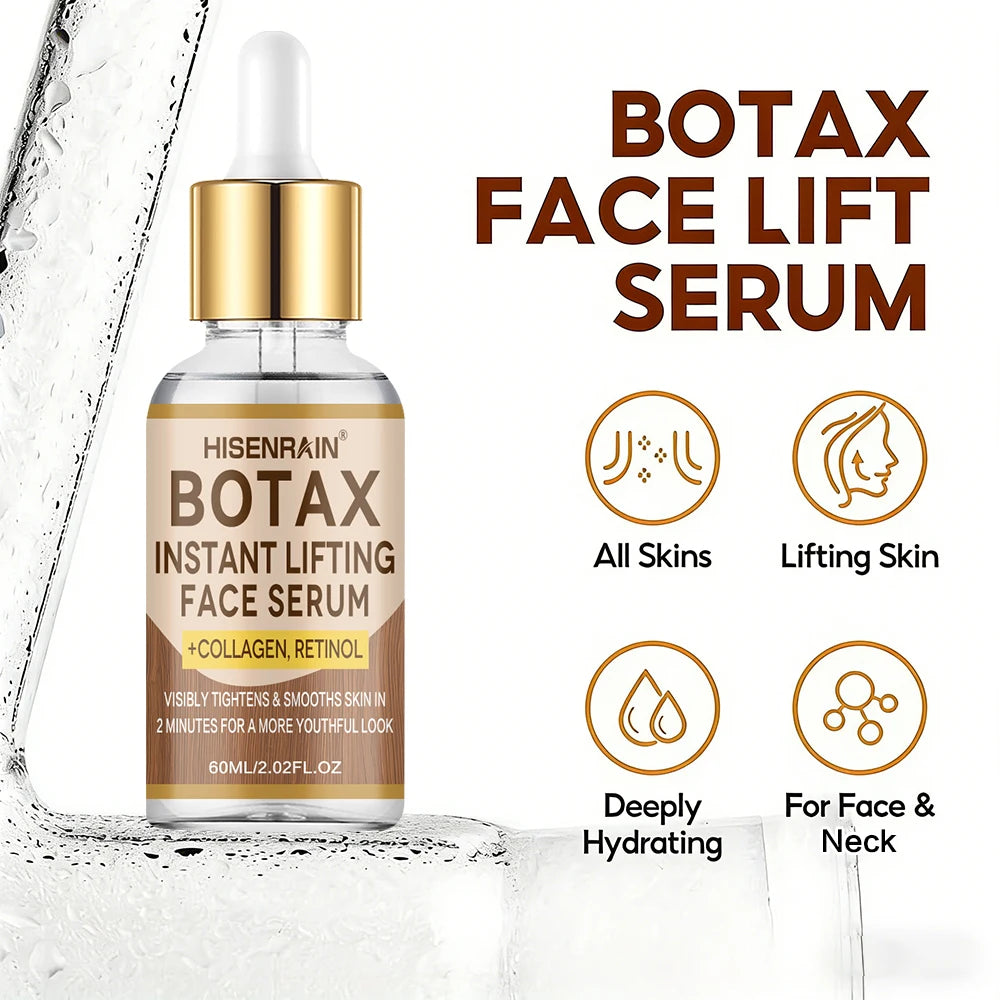 HISENRAIN Botax Facial Firming Serum - Anti-Aging Wrinkle Reduction & Skin Tightening Treatment for all people.