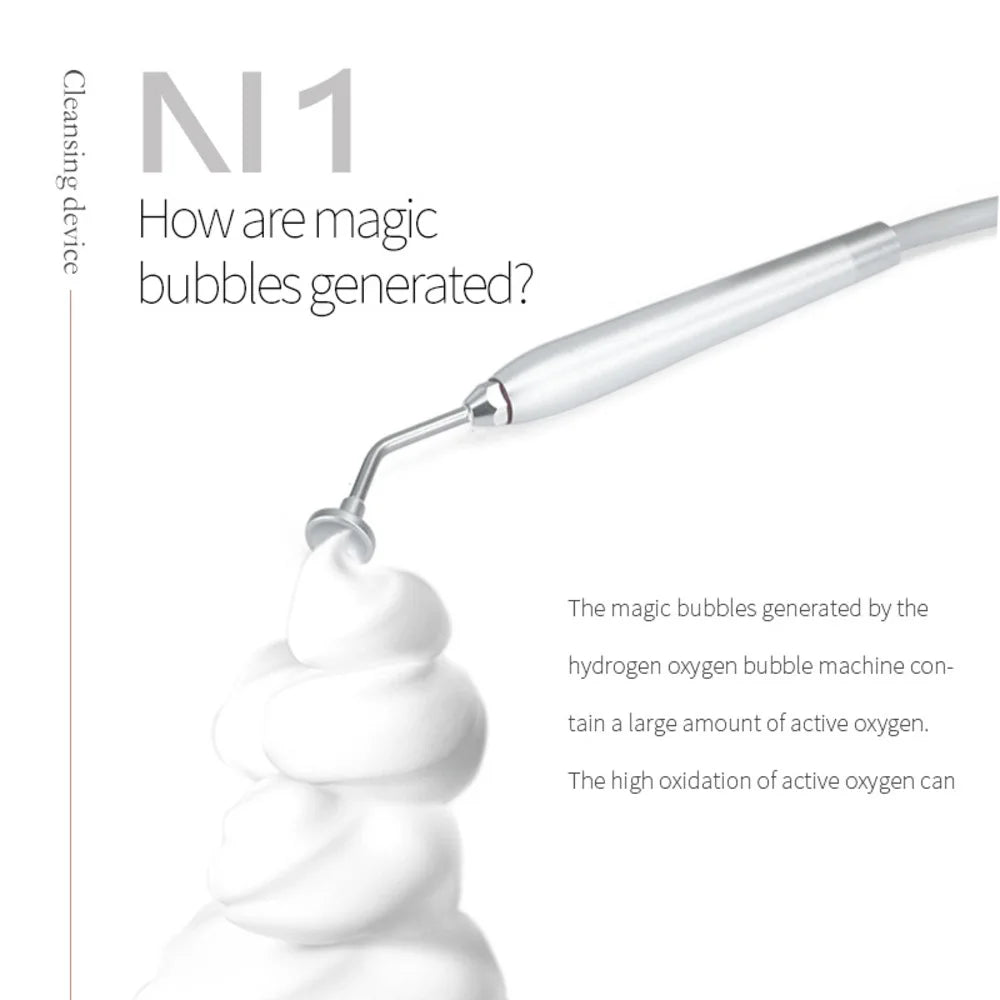 Hydra Bubble Skin Beauty Oxygen Facial Cleaning Ultrasonic Skin Scrubber Deep Face Cleaning Super Bubble Hydro Machine