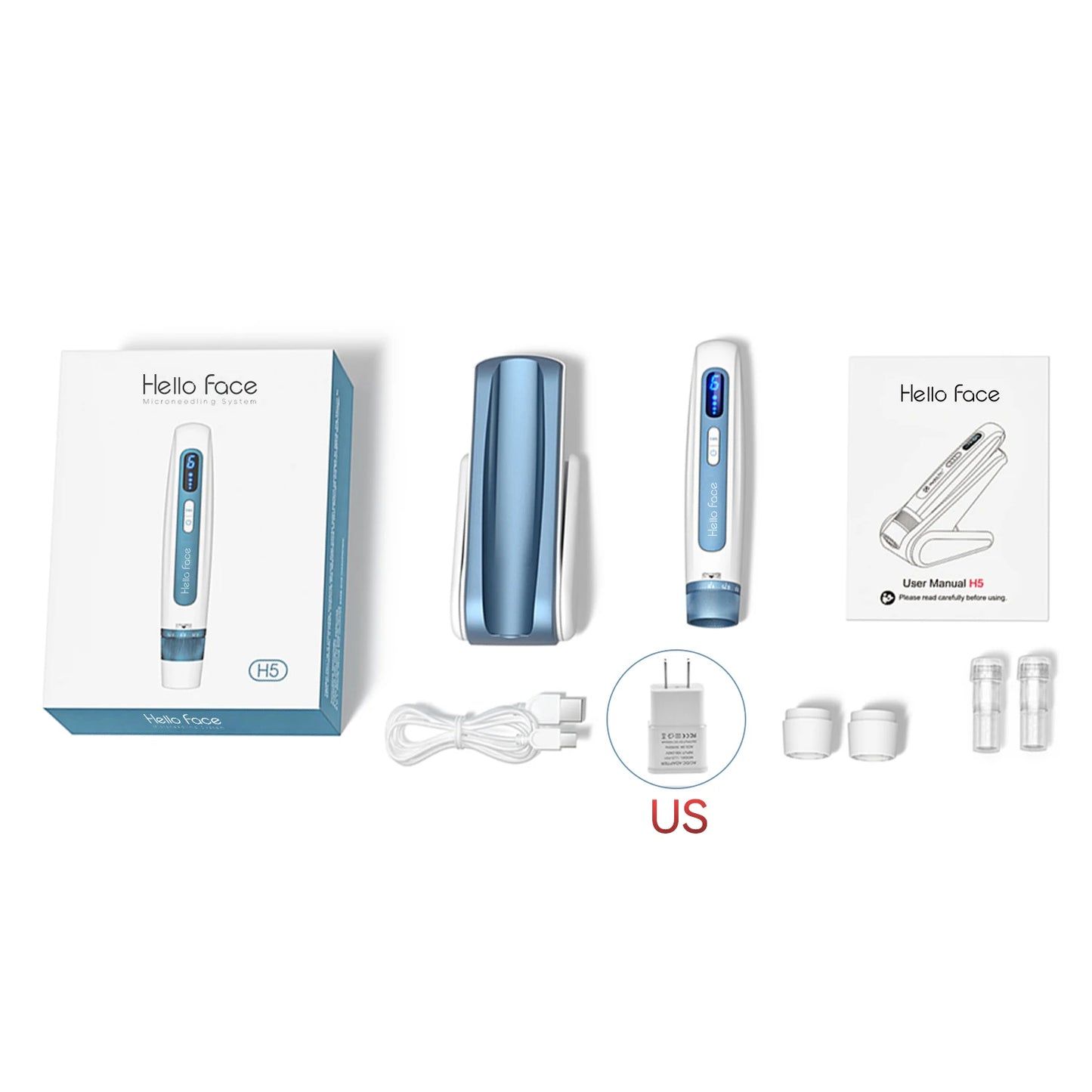 Original Hello Face H5 Dr. Pen EMS Microneedling Pen needle length 0.25 mm