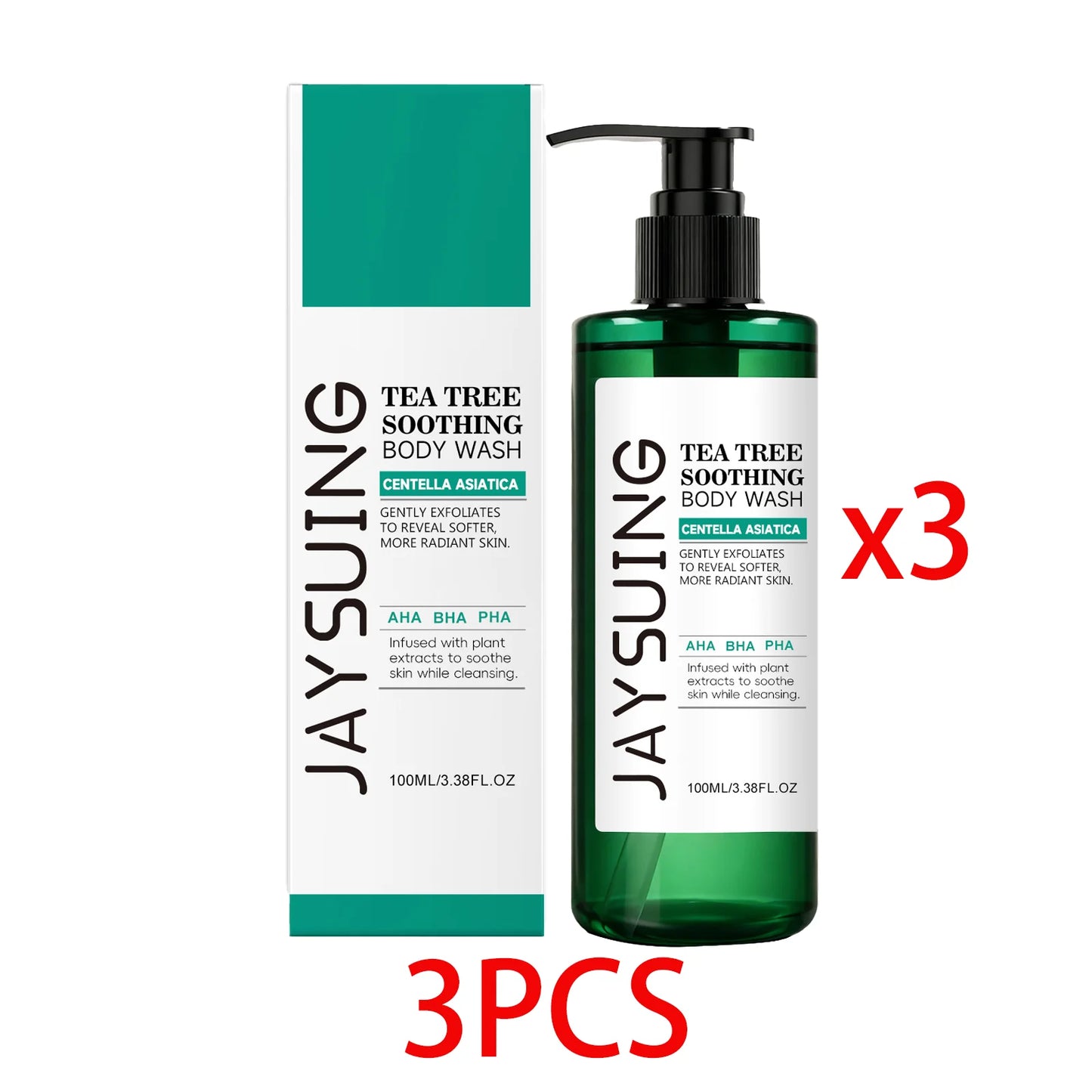 Tea Tree Shower Gel Exfoliating Lasting Aroma Refreshing Control Oil Hydrate Rich Foam Body Wash Soothing Moisturize Bath Lotion