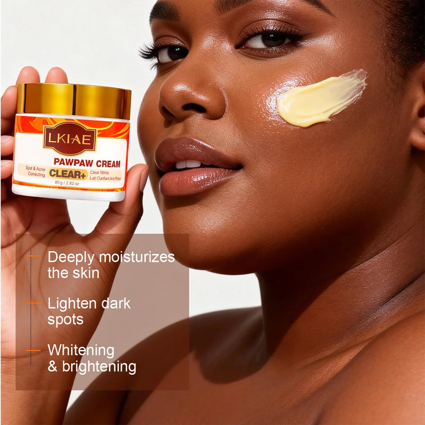 LKIAE Whitening Women Set, With Vitamin C, Natural Papaya, Carrot, Remove Dark Spots, Melanin, Skin Moisturizer, Hydrating