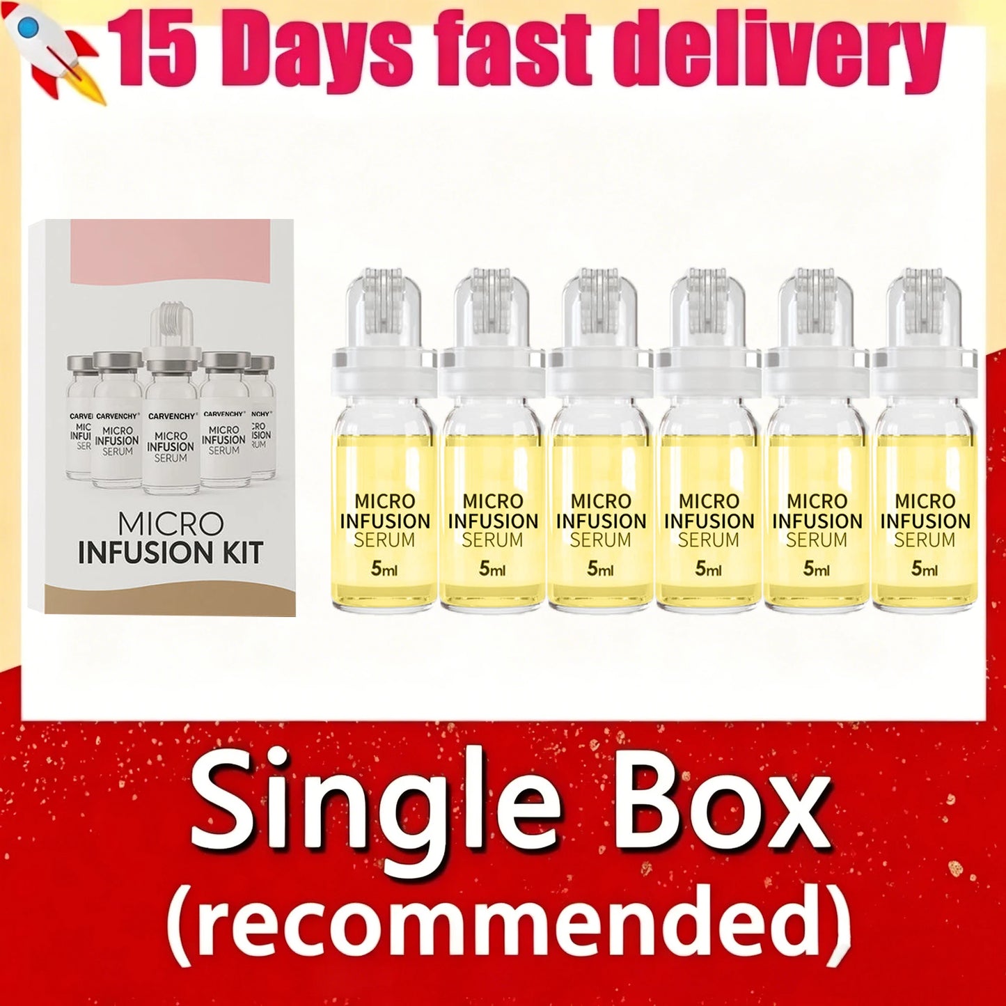 2026 New Micro Molecule Anti-Aging Serum Kit Korean Collagen Hyaluronic Acid Hydrate Firm Skin Reduce Fine Lines Shrink Pores
