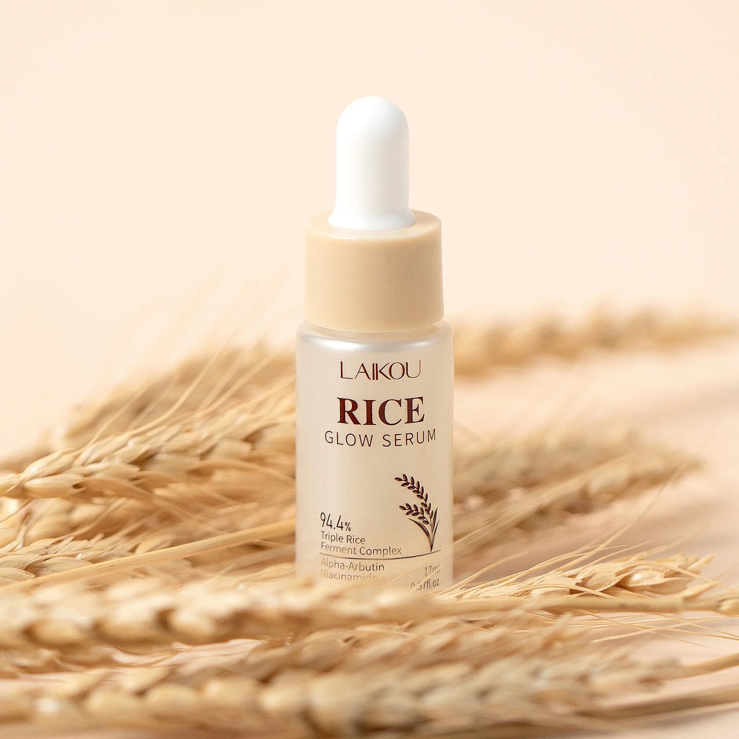 Rice Glow Facial Essence 17ml Hydrating Moisturizer Nourishes Brightens Skin Tone Natural Extract Serum Sensitive Skin