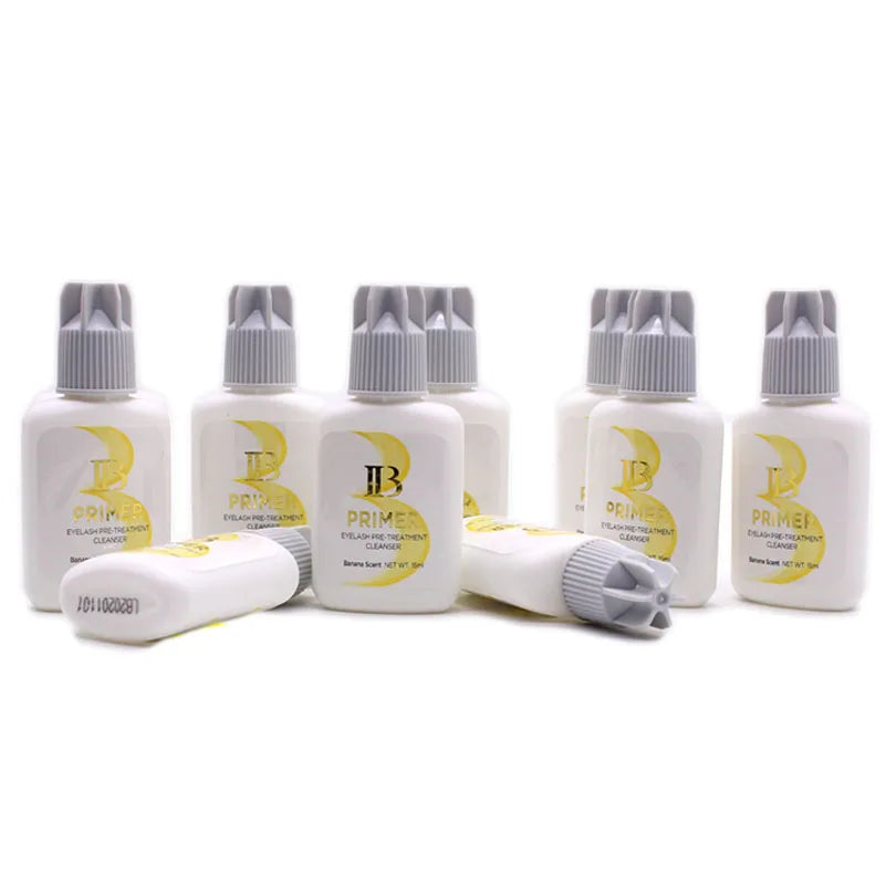 2bottles/set IB Eyelash Extension Glue Primer Premium Gel Remover Professinal Clear Eyelashes Super Bonder Adhesive Hardener