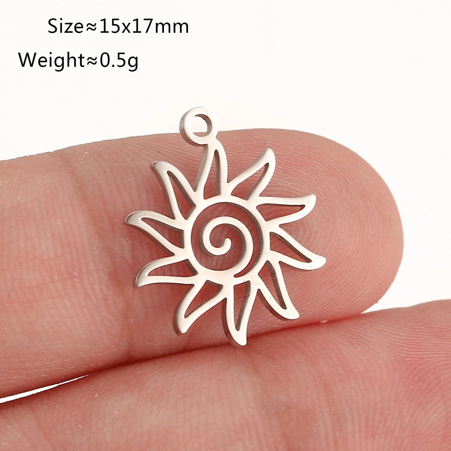 5Pcs Spring Bee/Butterfly/Beelet Charms Stainless Steel Scarab Moths Pendants DIY  Necklace Bracelet Jewelry Making Accessories