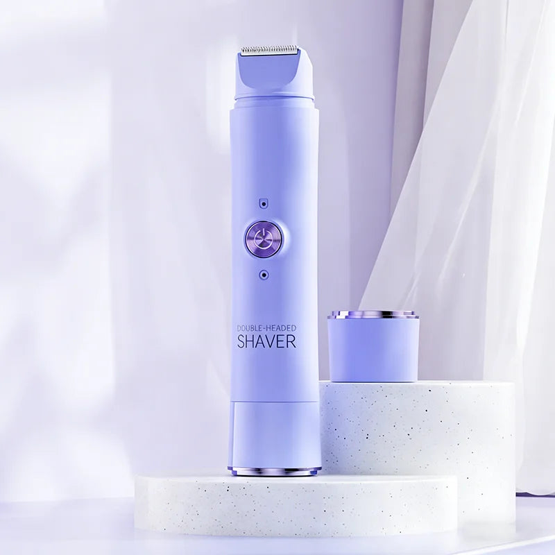 Electric Shaver for Woman Double Head Dual Purpose Female Razor Body Epilator Leg Underarm Bikini Electric Hair Remover Trimmer