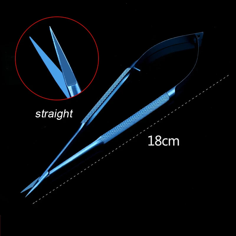 1pcs Corneal Scissors Micro Surgical Vannas Titanium Stainless Steel  Micro Scissors