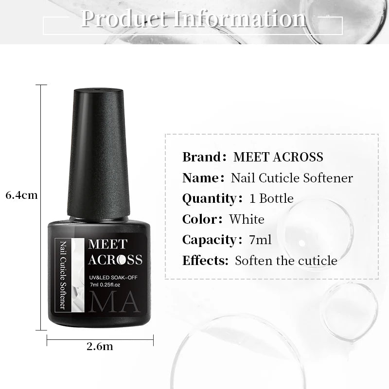 7ml Nail Cuticle Softener Remover Softener Exfoliator Cuticle Oil Nail Treatment Manicure Soften Dead Skin Nourishing Nails Care