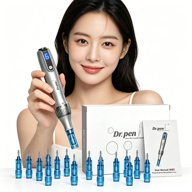 M8S Dr.pen With 32 Needles Catridges Length Needles 0.25mm Derma Pen