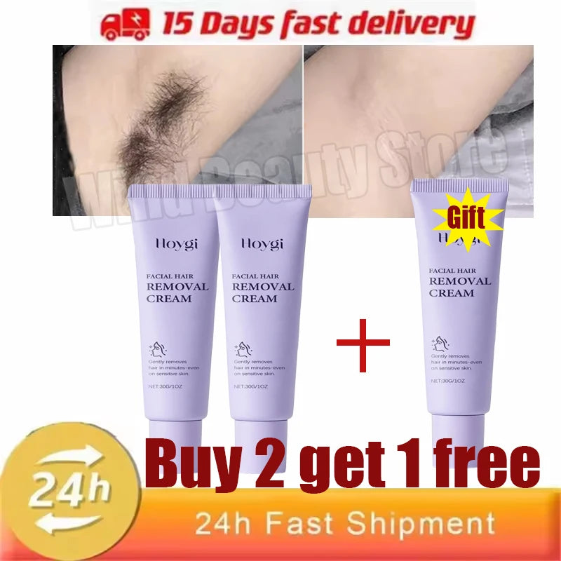 Painless Hair Removal Creams Fast Gentle Removal Skin Care Whitening Clear Lip Hair Underarm Depilation Cream Women Men Beauty