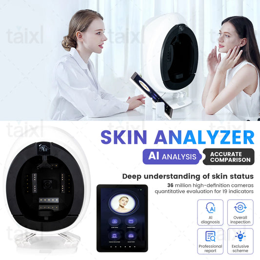 Professional 3D Facial  Camera Scanner UV Skin and Hair Analysis Measuring Machine Digital Facial Scanner Skin Analyzer