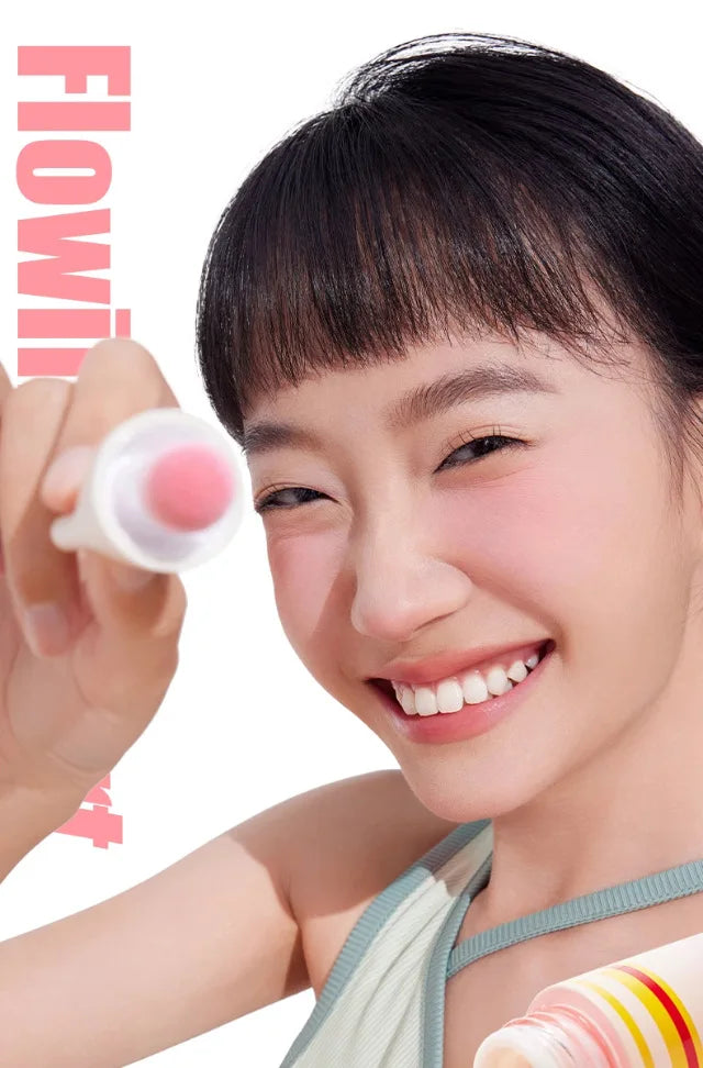 Judydoll Natural Flushed Liquid Blush - Brightening Glow Cheek Tint for Radiant Blurring Effect