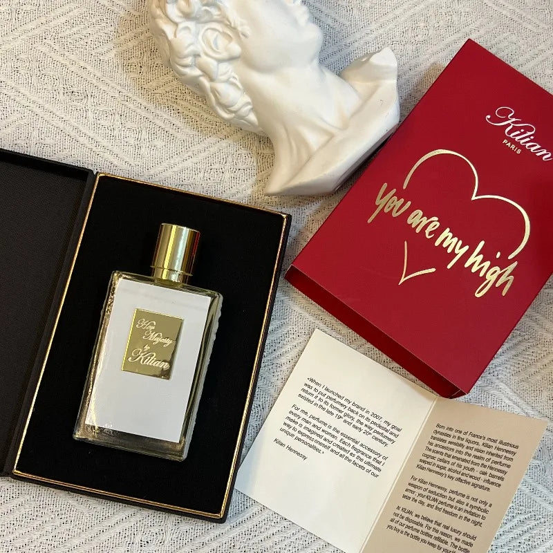 50ml KILIAN Luxury Unisex Perfume Floral Chypre Fragrance Peach Rum Rose Cedar Papyrus Long Lasting Elegant Sweet Warm Scent