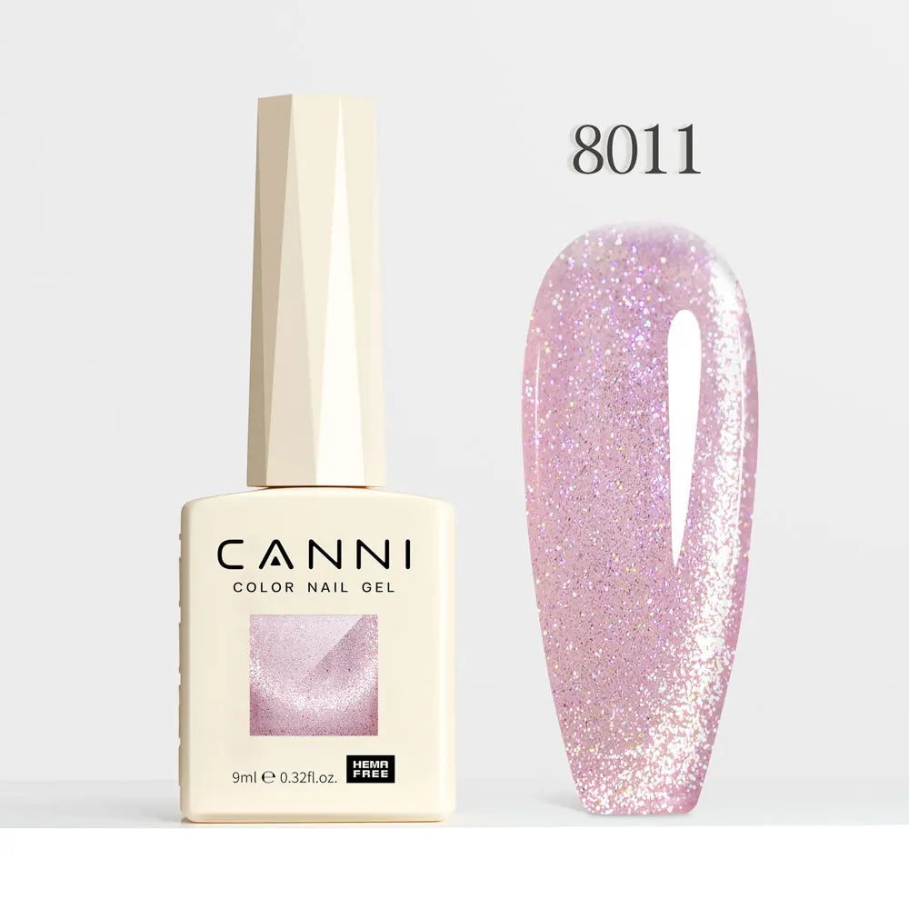 9ml CANNI Nail Gel Polish HEMA FREE Diamond Sparkle Sequin Gorgeous Color Venalisa Semi Permanent Soak Off UV LED Glitter Nails