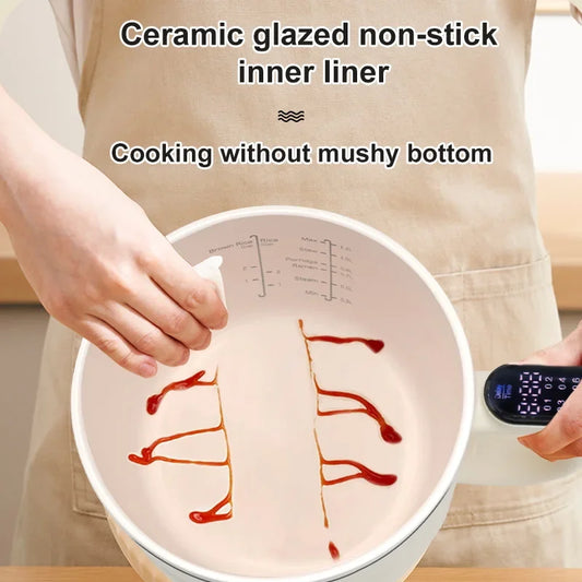 Multifunction Electric Cooker Household Mini Rice Cooker Portable Cooking Pots Non-stick Pan for Kitchen multi cooker 1-2 people