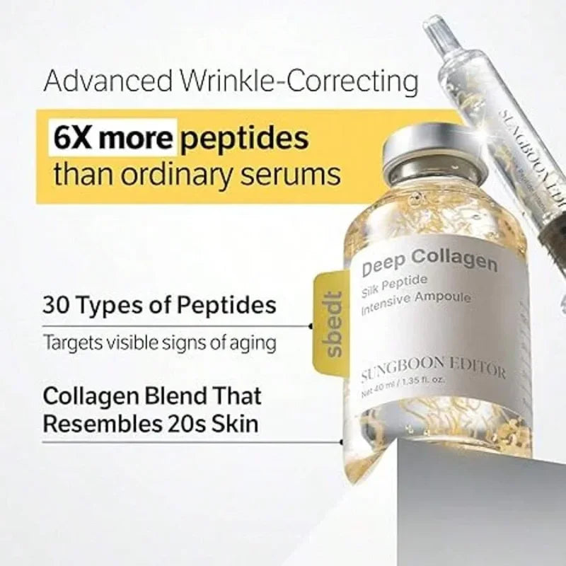 Collagen Anti-Aging Ampoule – Lifts Skin, Tightens Pores, Fades Fine Lines & Wrinkles