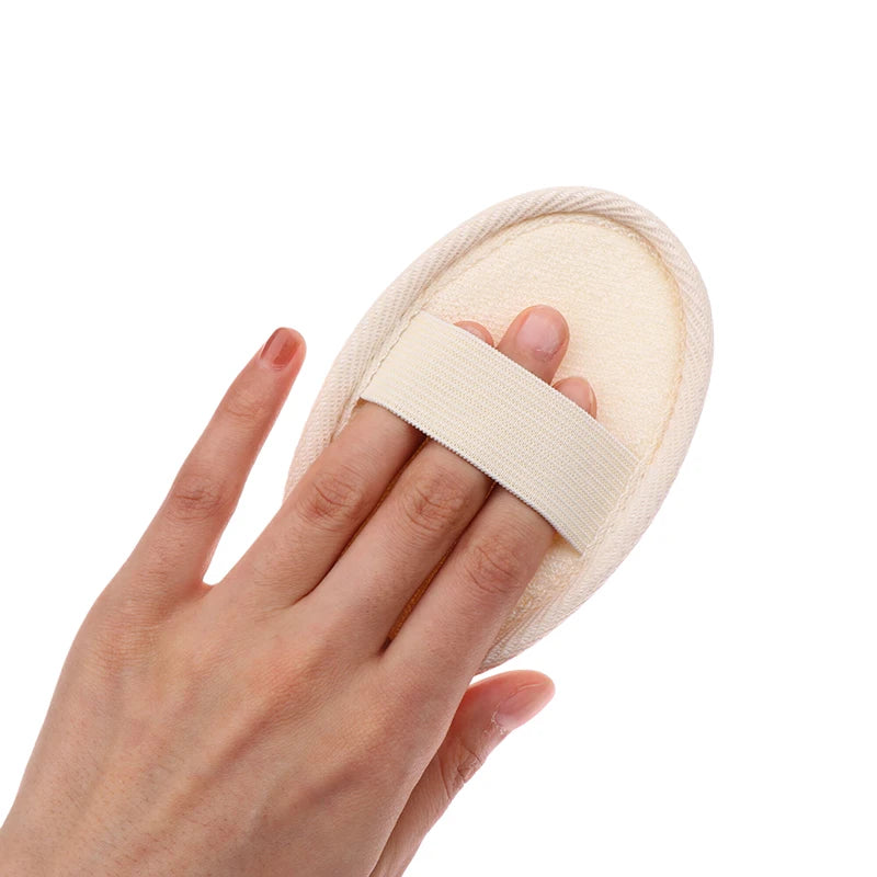 【Natural Loofah Body Scrubber Soft Exfoliating Sponge Shower Brush Cleaner Pad Body Skin Care Tool Bath Exfoliator Shower Puff】