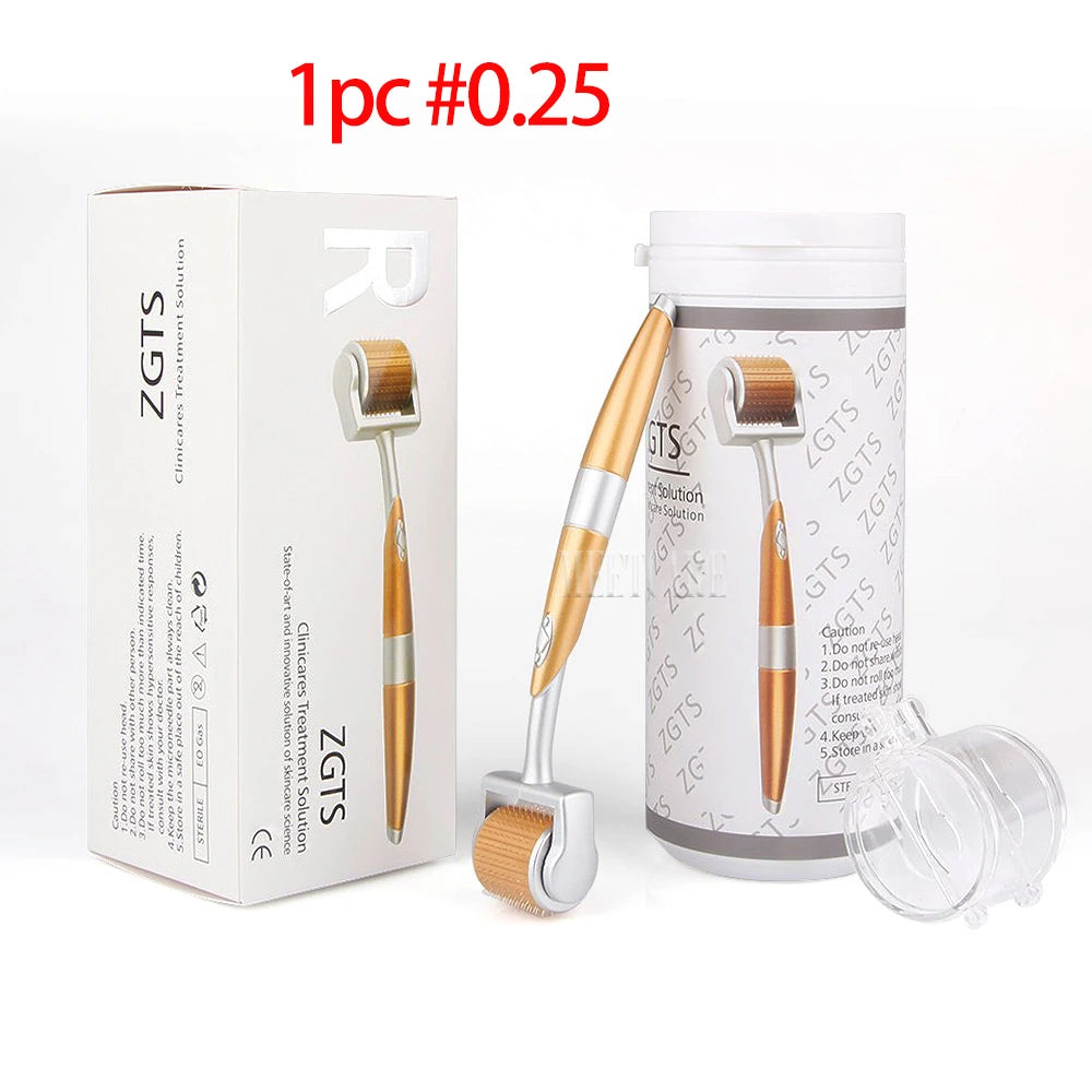 1/2/4pcs ZGTS192 Derma Roller Beauty 192pin Micro Needles Dermaroller Skin Care Tool for Face Body Hair Microneedle Reusable