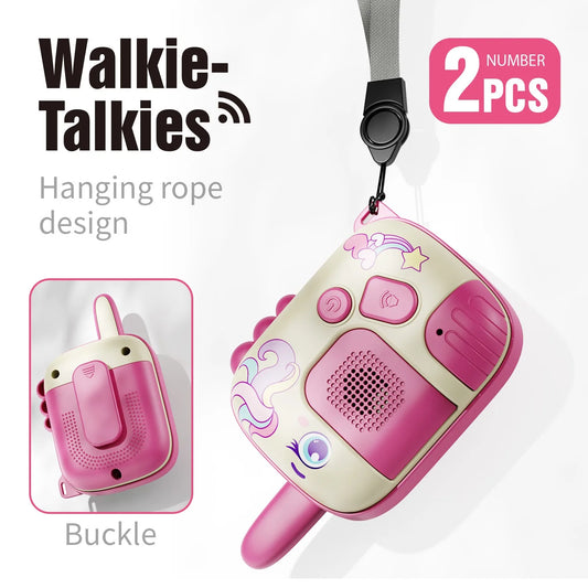 Mini Walkie Talkie Toys for 2 Pack, Kids Portable Radio Receiver Walkie Talkies for Indoor Outdoor Camping Hiking Playing Toy