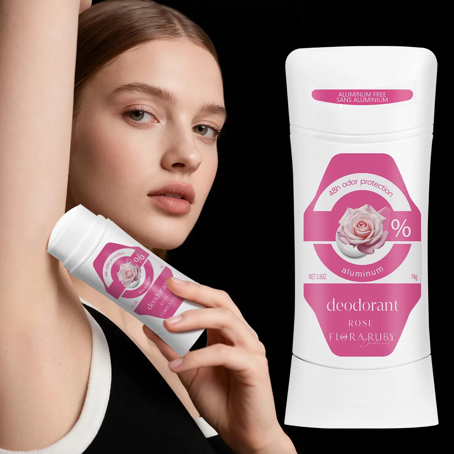 Deodorant Women Aluminum Free Antiperspirant Stick Advanced Protection Deodorants Natural Flower Perfume Deodoran 74g