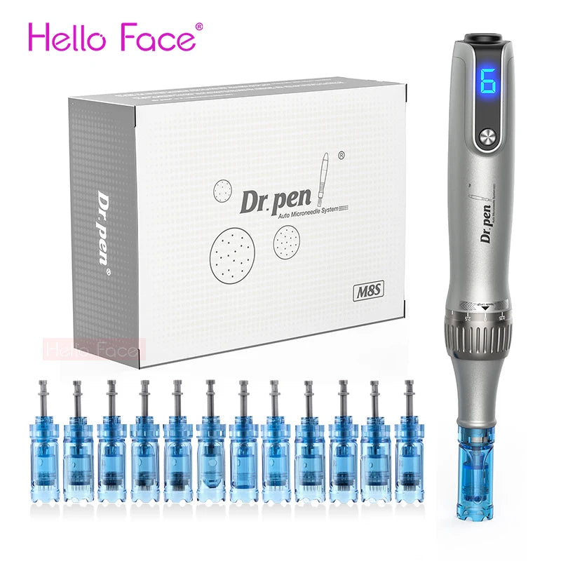 Dr. pen M8S Needle A8S Tips  A9 Pin A11 MTS Microneedle  Anti- back flow Design Bayonet Cartridge Needle length 0.25 MM