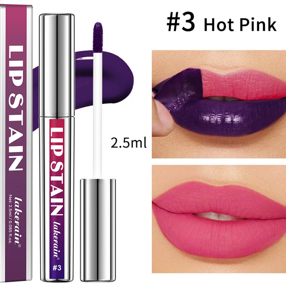 Peel Off Rose Pink Lip Gloss Matte Outline Contour Tattoo Lip Stain Waterproof Transfer Resistant Tear Off Natural Lip Tint Gift