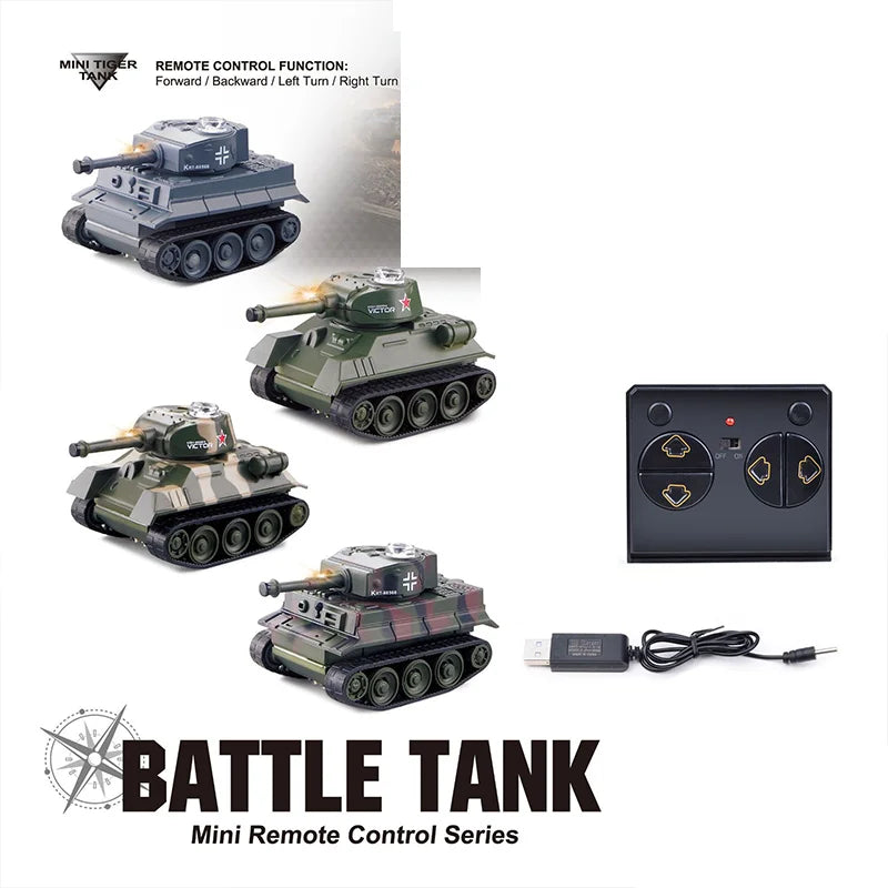 Mini RC Tank Model ImitateRemote Radio Remote Control Tank Electronic Boys Toys Children Christmas Gifts