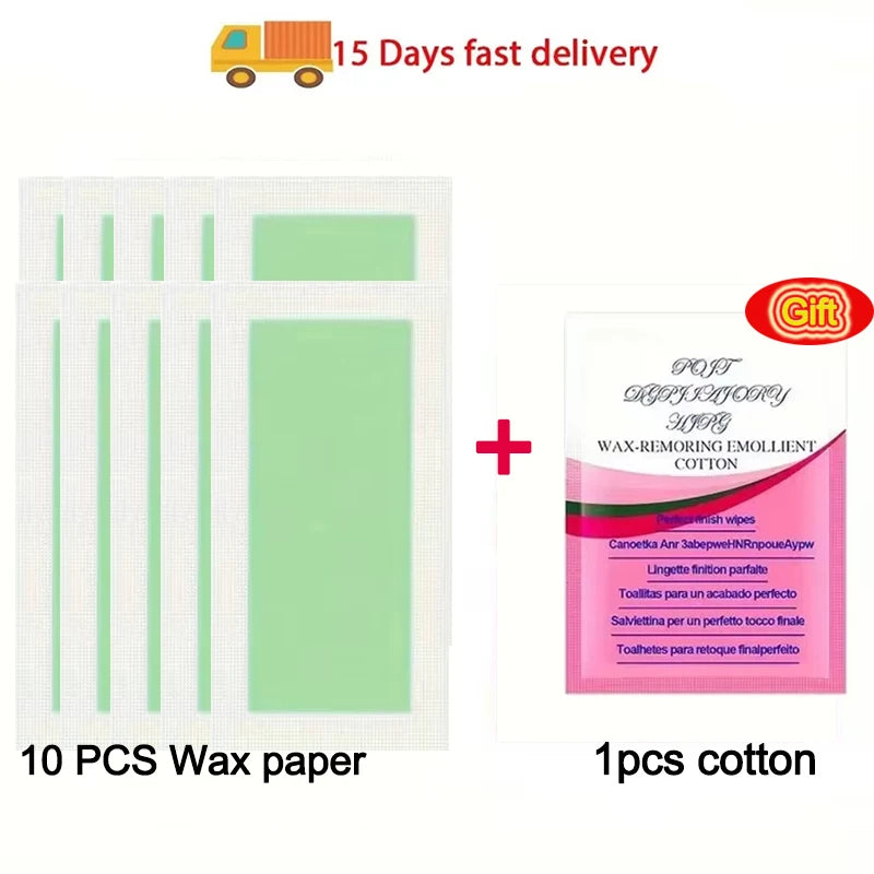 Fast Depilatory Wax Strips For Hair Removal Wax Paper Cold Wax Strips Paper For Face Neck Arm Leg Body Beauty Health Care Tools