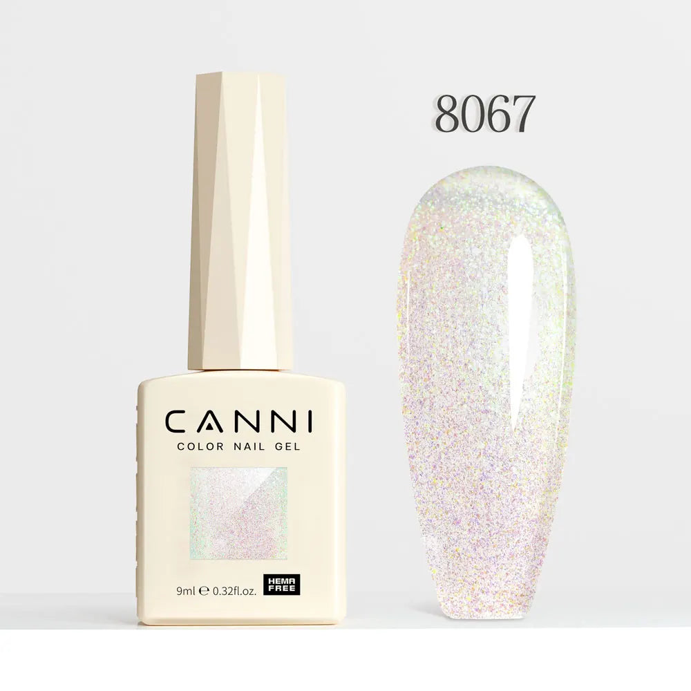 9ml CANNI Nail Gel Polish HEMA FREE Diamond Sparkle Sequin Gorgeous Color Venalisa Semi Permanent Soak Off UV LED Glitter Nails
