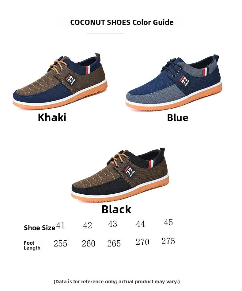 Beijing Old Man Canvas Shoes Unisex Casual Workwear Breathable Lightweight Wear-resistant Slip-On round Toe Flat Heel Shoes