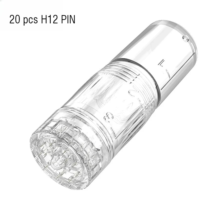20Pcs 0.25mm Needles Cartridges 3ml Solution Bottle Adjustable Liquid Output Replacement Needle For Dr Pen H3/H5