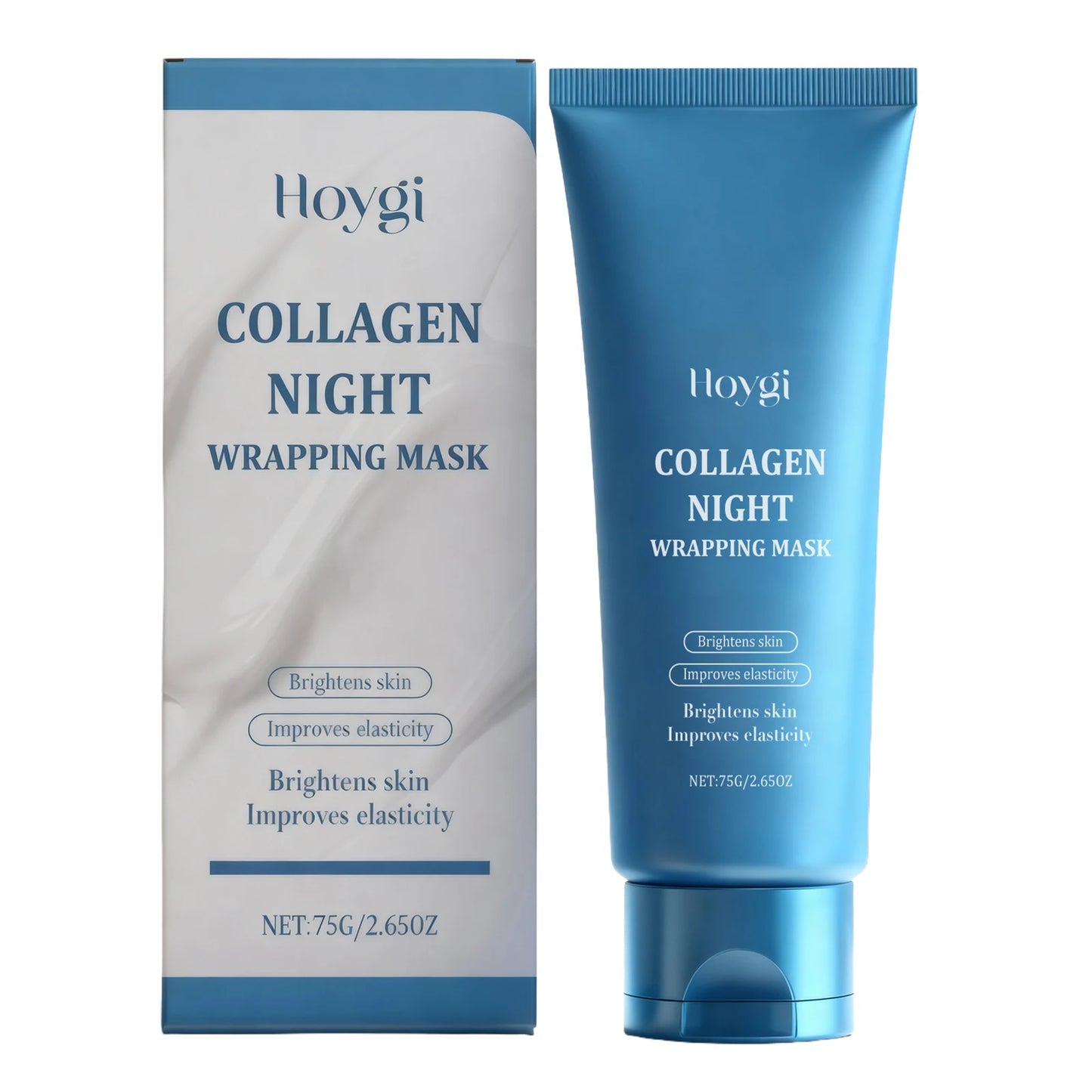 Collagen Night Wrapping Mask Brightening Skin Improve Elasticity Deep Hydrating Collagen Overnight Wrapping Peel off Facial Mask
