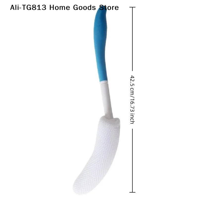 [TG813]1 Pcs Bath Soft Back Scrubber Brush Bath Shower Scrubbing Mesh Brush With Handle Exfoliating Scrub Massager Bath Supplies