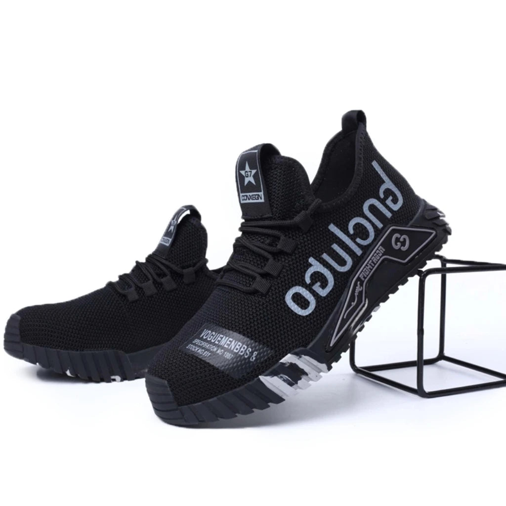 Fashion Safety Shoes With Steel Toe Cap Work Sneakers Men Women Work Shoes Puncture-Proof Work Safety Boots Safety Footwear 2024