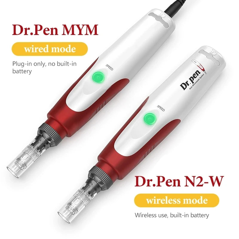 Dr.pen Ultima N2 with 12pcs Cartridge Nano Skin Care Kit 0.25mm Needle Derma Pen Micro Skin Rejuvenation Machine