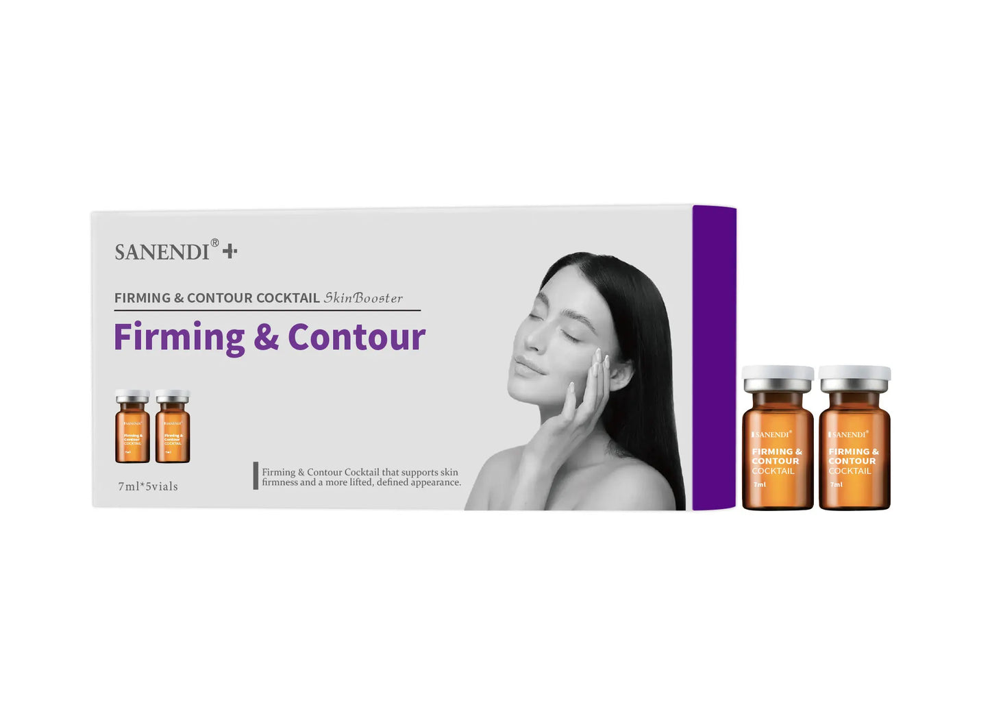 Cocktail Skinbooster Serum for Facial Ampoule Dermapen Hydrating Hyaluronic Acid Anti Aging Pigment Skincare Set 7ml*5Vials