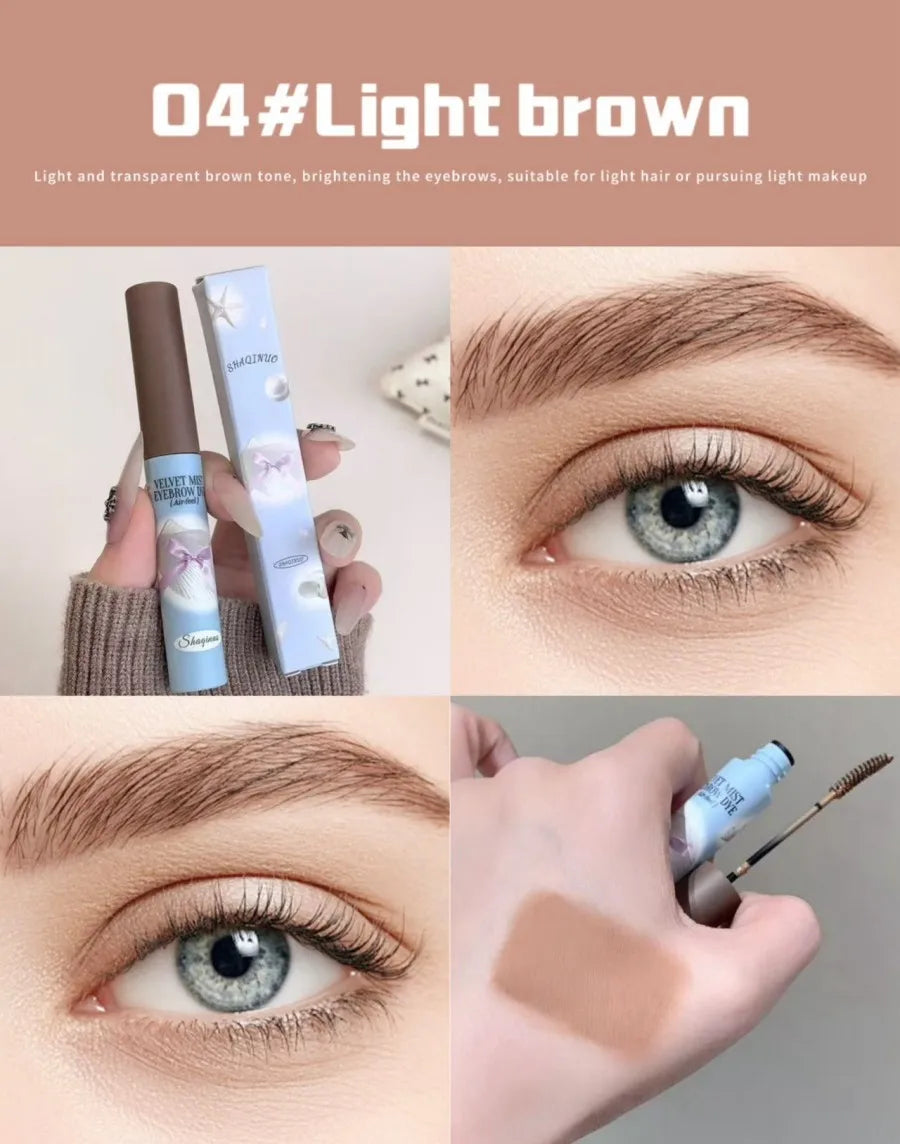 Cute Natural Mist Eyebrow Enhancer Dye Gel Tint Mascara SHAQINUO Long Lasting Quick Dry Dyeing Brow Tattoo Tint Brow Makeup