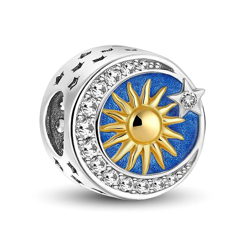 Shecharms 925 Sterling Silver Love Heart Firefly Golden Series Charms Fit DIY Making Bracelet Necklace High Quality Fine Jewelry