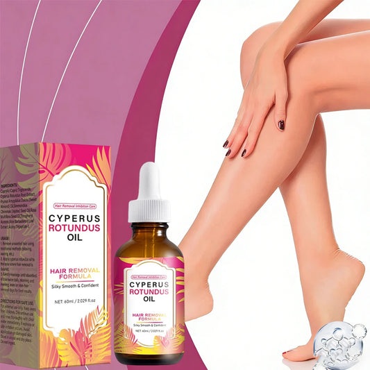 Cyperus Rotundus Oil For Hair Removal Soft Smooth Skin Care Deep Hydration Anti Hair Growth Inhibition After Shave Oil,60ml