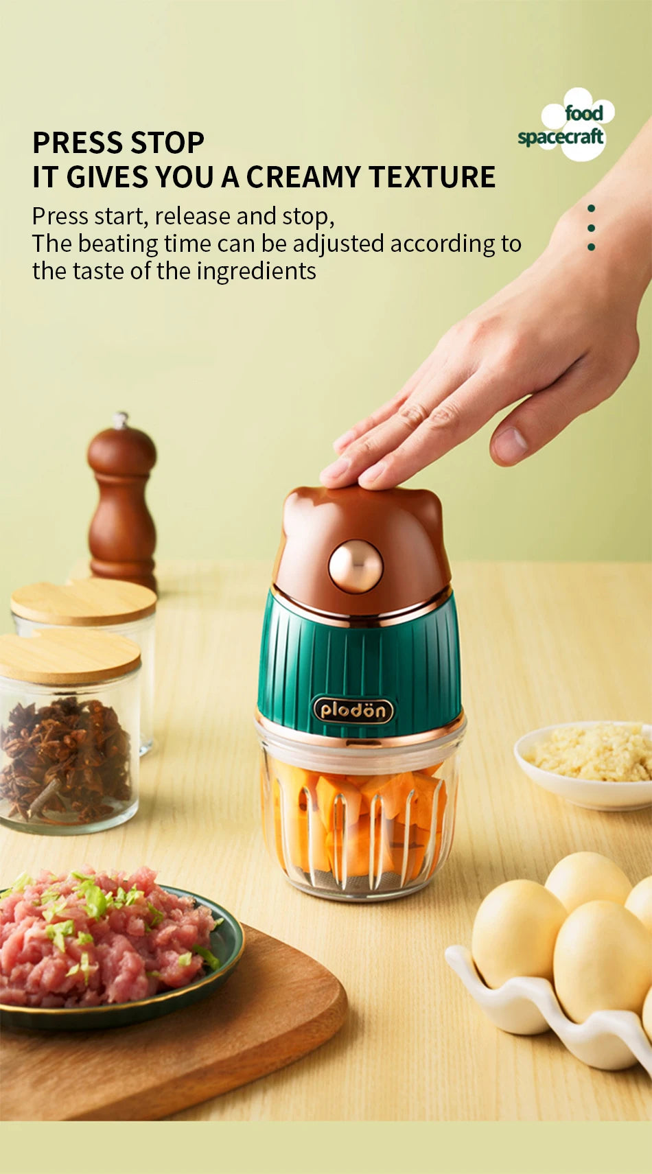 Kitchen Multifunctional 4 Blade Grain Grinder Coffee Chopping Home Electric Coffee Grinder Nut Bean Flavor Blender