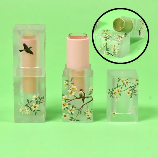 1pcs Small Fresh Scrub Square Lipstick Tube Empty Lip Balm Container Lips Tubes Cosmetic Makeup Tools