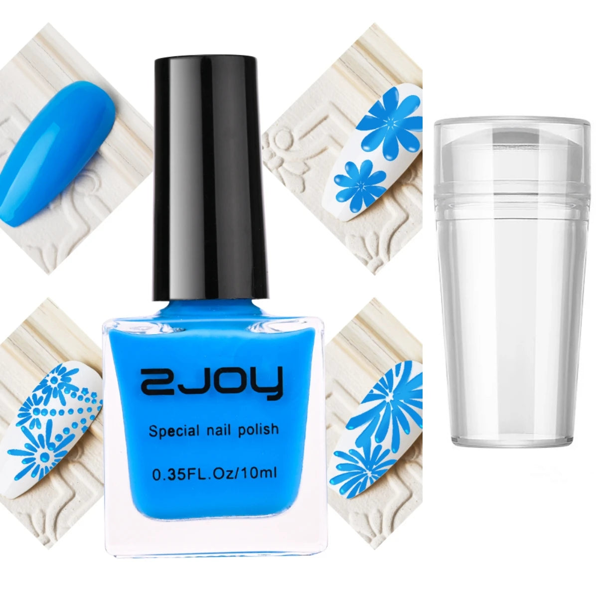 2pcs Nail Stamping Polish & Jelly Silicone Nail Stamper Scraper Nail Art Printing Varnish DIY Design Manicure Stamping Tools Set