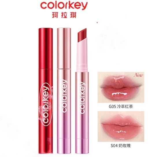 Colorkey 「Lucky Snake Series」 Dewy Shine Lip Glaze Hydrating Glossy Plump Lips High-Shine Lip Makeup 2.7g Lip Beauty Makeup