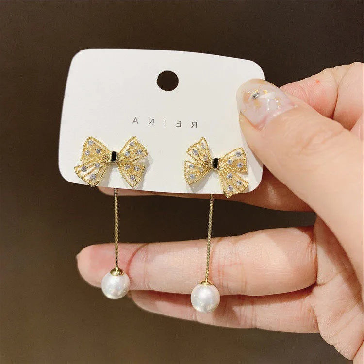 2023 New Fashion Trend Unique Design Elegant Delicate Green Zircon Flower Earrings For Women Jewelry Wedding Party Premium Gifts