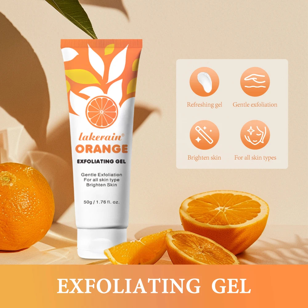 50ml Orange Exfoliateing Gel Dead Spot Remover Brighten Peeling Gentle Repair Scrub Whiten Hydrating Moisturizer Women Skin Care