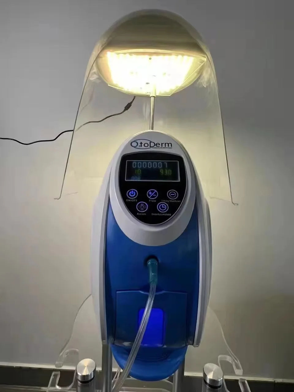 Korea O2toderm Oxygen Facial Machine Oxygen Skin Rejuvenation Spray Gun Anti Aging Oxygen LED Dome Therapy Beauty Machine