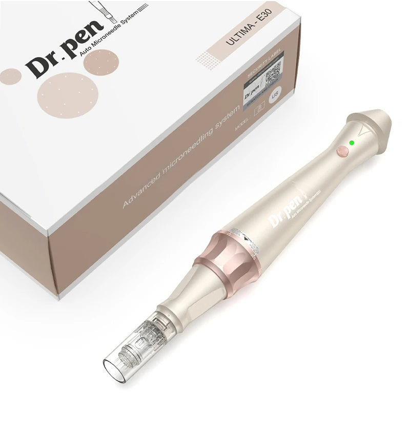 Dr.pen E30 with 12pcs Pen with Cartridges Nano Wireless Skin Care Kit Skin 0.25mm Needle Pen Skin Rejuvenation Machine