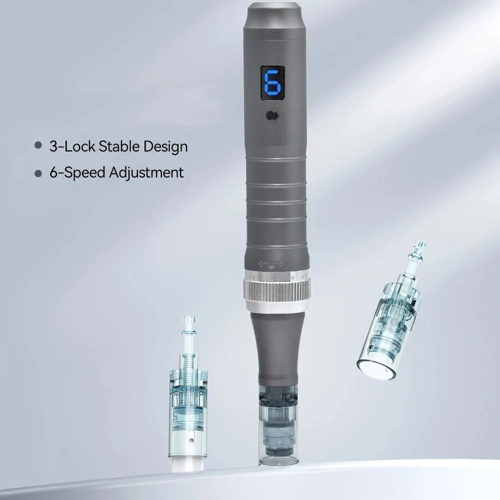 Authentic Derma pen M8 Micro Pen With 12 PCS 0.25mm Needles Electric Wireless DermaPen