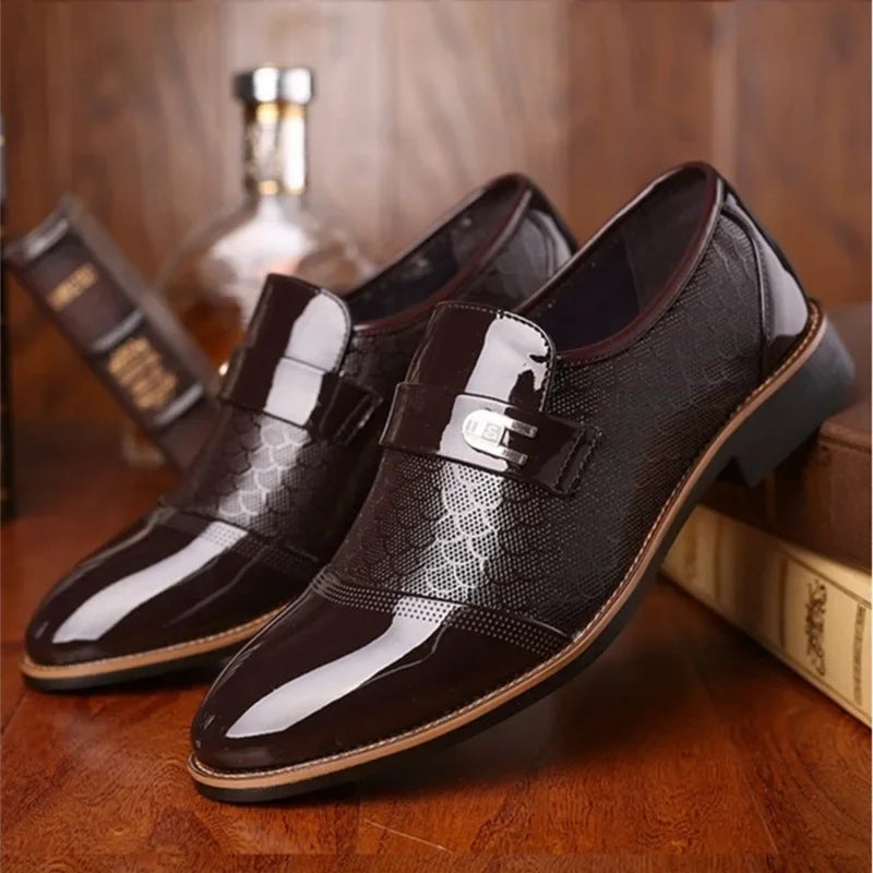 Classic PU Leather Shoes for Men Trend Luxury Men's formal Shoes Elegant Non Slip Man's Footwear Shoes Male Zapatos Hombre 2026