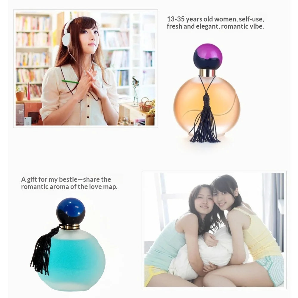 50ml Long-lasting Fresh Citrus Scent Premium Women's Perfume Long-lasting Fragrance Light Orange Notes For Women Long-lasting